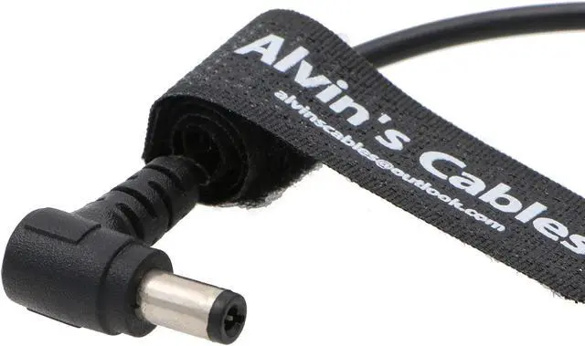 Alt view image 4 of 5 - Alvin's Cables PORTKEYS BM5 BM7 Monitor Right Angle Power Cable 4 Pin Female to Right Angle DC Male Coiled Power Cord