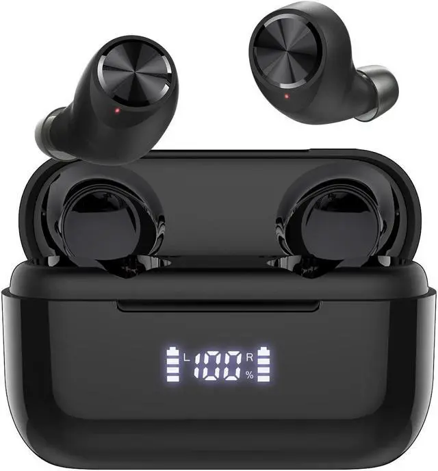 Main image of Aruind® True Wireless Earbuds Bluetooth Headphones 160H Playtime Earphones with Mobile Power LED Power Display IPX7 Waterproof Sports in-Ear Earbuds CVC 8.0 Noise Cancelling Deep Bass Headset
