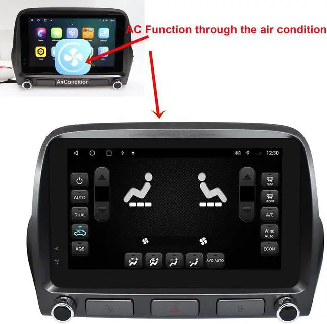 Alt view image 4 of 5 - Car Radio Stereo for Chevrolet Camaro 2010-2015 4G+64G, 9 Inch Android System Touch Screen Multimedia Player Built in Carplay Android Auto Navigation WiFi Bluetooth SWC