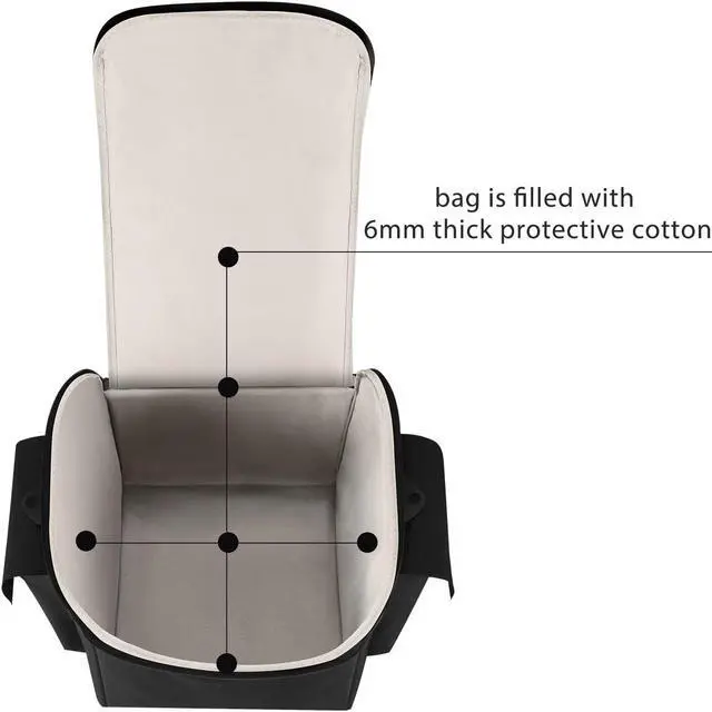 Alt view image 3 of 5 - AZTOPA Speaker Carrying Case Tote Bag Compatible with JBL Partybox Encore Essential Portable Party Speaker & Accessories, Padded Shock-absorbing Material, Enhanced Protection