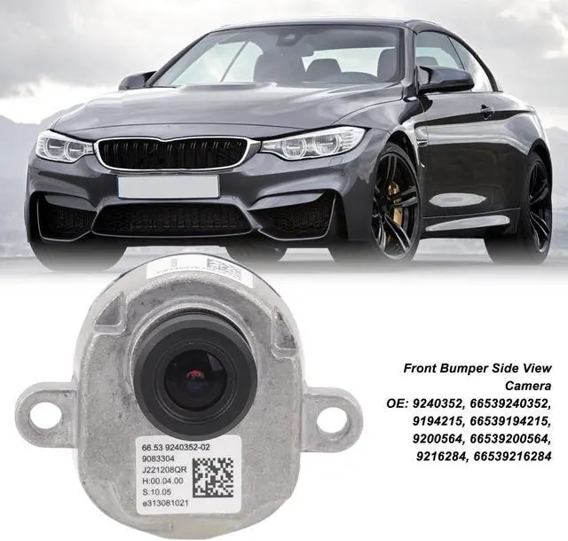 Alt view image 2 of 5 - Front Bumper Side View Camera for X5 E70 X6 E71 F01 F02 F06 F07 F10 F11 F12 F13 F30, Front Parking Camera, HD Display, Safety Driving with Strong Performance (Left 6653924035201)