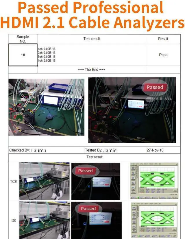 Alt view image 4 of 5 - BIFALE 8K Fiber HDMI Cable 33ft, (in-Wall Rated) HDMI 2.1 Fiber Optic Cable Support 8K@60Hz, 4K@120Hz, 48Gbps, eARC Compatible with PS5/4, Xbox Series X, RTX 3080/3090, Denon AV Receiver and More