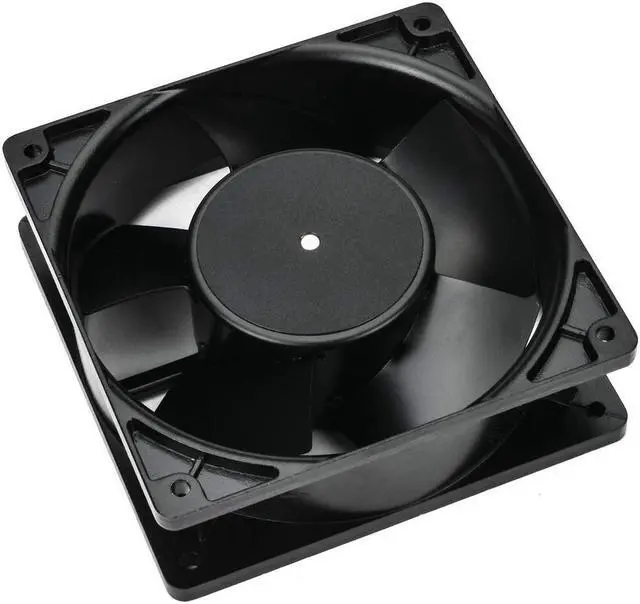 Alt view image 2 of 5 - AC axial Fan 4E-230BW, All Metal, high Wind, high air Pressure Cooling Fan,220V AC 120mm by 120mm by 38mm High Speed