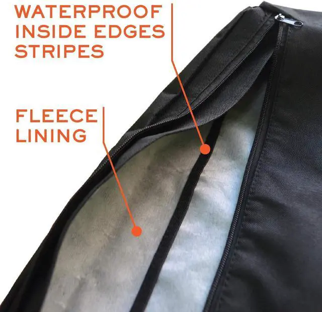 Alt view image 4 of 5 - Outdoor TV Cover 86-90 inch - WITH ZIPPER, Weatherproof, Waterproof 360 degrees protection, Soft Non Scratch Interior - Black