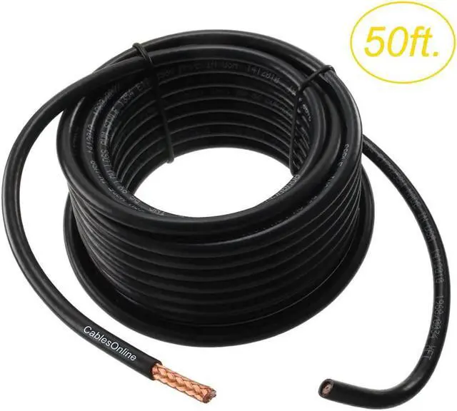 Alt view image 2 of 3 - CablesOnline, 50ft. RG8X (Mini-RG8) 50-Ohm 16-AWG Bare-Copper Made-in-The-USA Bulk Coax Cable, Black, R8X-050