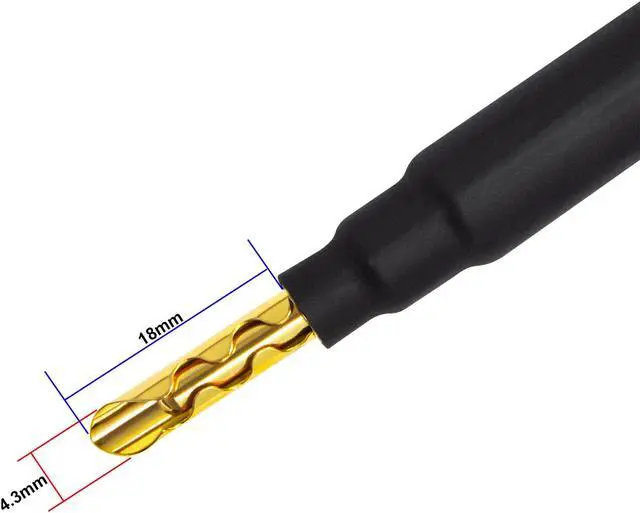 Alt view image 5 of 5 - WORLDS BEST CABLES 3 Foot - Canare 4S11  Audiophile Grade - HiFi Star-Quad Single Speaker Cable for Center Channel with Eminence Gold Banana Connectors