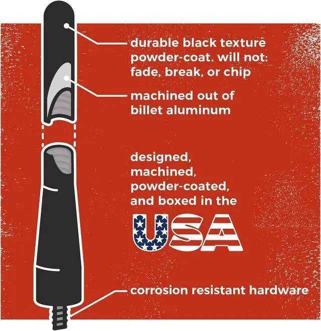 Alt view image 2 of 5 - CravenSpeed Stubby Antenna Compatible with RAM 1500, 2009-2024 | 3.2 inches | Short Antenna Replacement | Made in The USA
