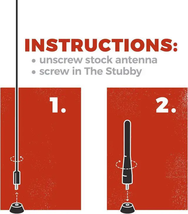 Alt view image 5 of 5 - CravenSpeed Stubby Antenna Compatible with RAM 1500, 2009-2024 | 3.2 inches | Short Antenna Replacement | Made in The USA