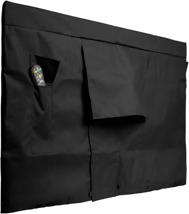 Main image of Covermates Outdoor Full TV Cover  Various Sizes, Heavy-Duty Polyester, Weatherproof, Dustproof, Remote Pocket, Outdoor TV Covers, 65-68 Inch Screen Size, Ripstop Black