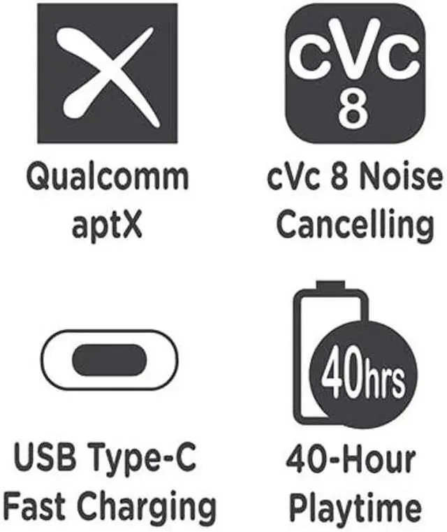 Alt view image 4 of 5 - Morpheus 360 Krave HD HP7850HD Bluetooth Headphones, Wireless Headphones, Over-Ear Headphones, CVC 8 Noise Cancelling, 40-Hour Playtime, Type C Fast Charging, Deep Bass, Travel Case