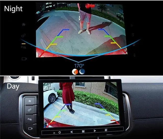 Alt view image 4 of 5 - CZSWCH Tailgate Handle Backup Camera for Dodge Ram (2009-2017) HD Rear View Camera Night Vision IP68 Waterproof 170° Wide Viewing (RCA Connect)