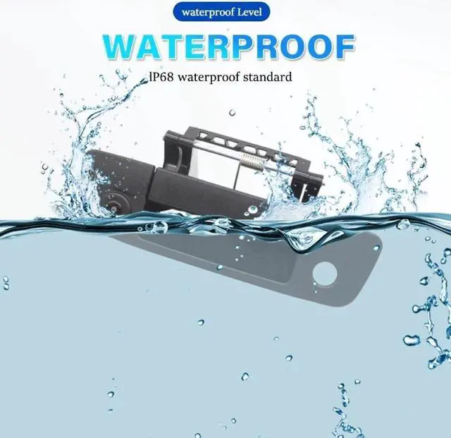 Alt view image 5 of 5 - CZSWCH Tailgate Handle Backup Camera for Dodge Ram (2009-2017) HD Rear View Camera Night Vision IP68 Waterproof 170° Wide Viewing (RCA Connect)