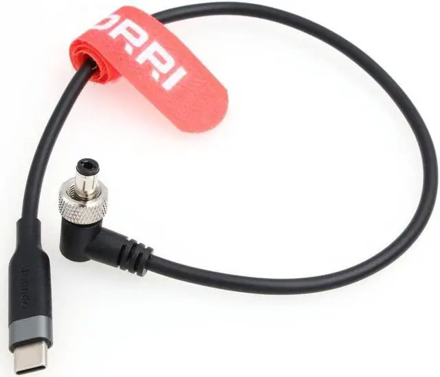 Alt view image 3 of 3 - DRRI Right Angle Locking 5.5 X2.1mm DC to USB-C PD Fast Charging 12V Power Cable for Atomos Ninja V Monitor