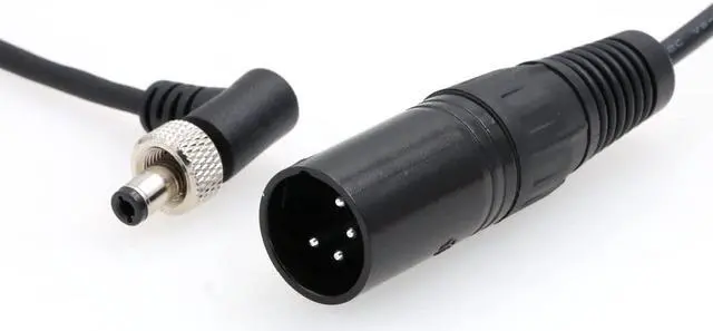 Alt view image 2 of 2 - DRRI XLR 4Pin Male to Locking DC 2.1mm Regulated 12V Power Cable for Atomos Ninja V Monitor (12V Lock dc-4XLR M)