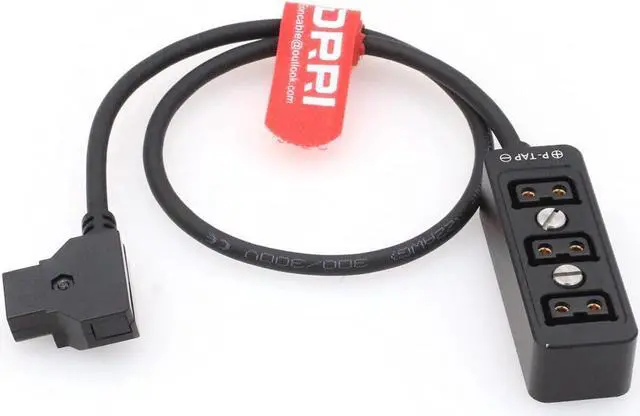 Alt view image 2 of 4 - DRRI 3 Port P-tap to Dtap Metal Power Distribution Box with 1/4" Thread for ARRI Red Tilta Handle BMPCC 4K 6K (Black)