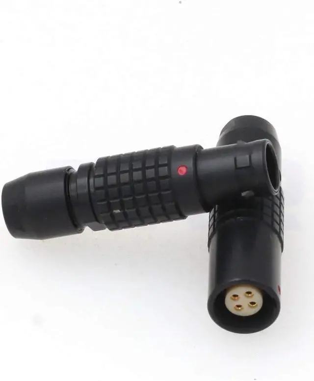 Alt view image 2 of 5 - DRRI 1B PHG and FGG 4 pin Push-Pull Circular Connector Male Plug & Female Socket for Mechanical Keyboard Black Color