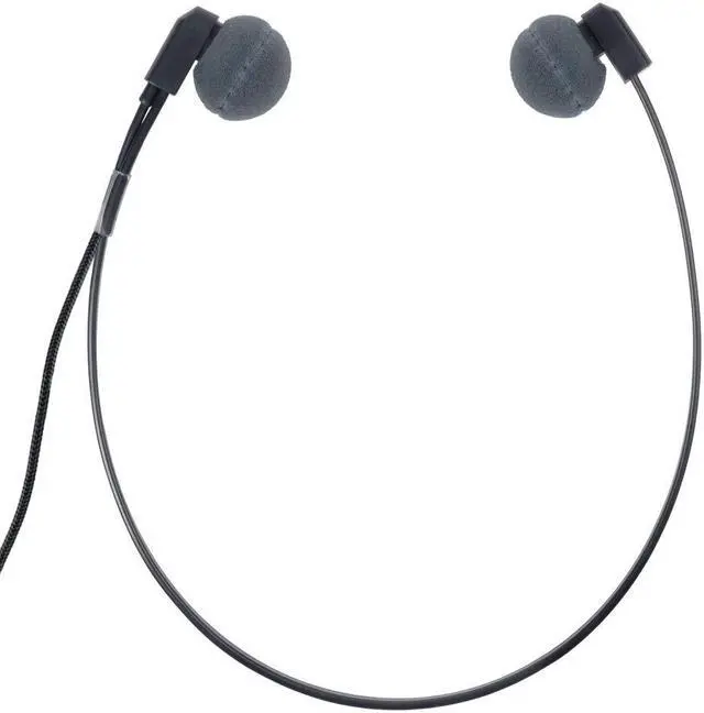 Alt view image 2 of 4 - ECS WordHear-O DAP 2 Prong Under-Chin Audio Transcription Headset for Dictaphone Devices