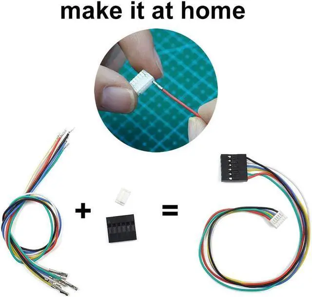Alt view image 4 of 5 - GH1.25 Dupont2.54 Connectors and Pre-Crimped Cables Wire Kit for Pixhawk2 Pixhack Pixracer PXFmini Silicone Wire