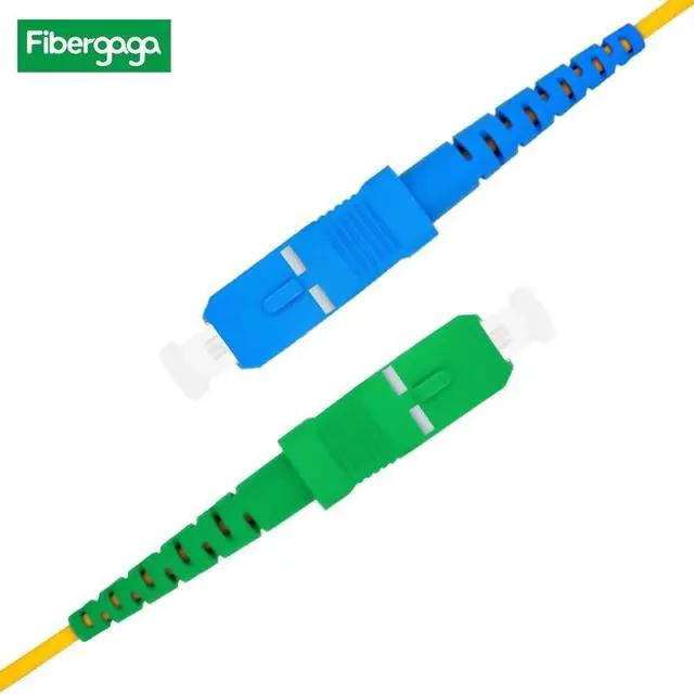 Alt view image 4 of 5 - Fibergaga-50m(164ft) OS2 SC/UPC to SC/APC Fiber Patch Cable Single Mode, Simplex, Length Option: 0.5M(1.6ft)-50m(164ft) 9/125µm 2.0mm Diameter Fiber Optic Cable, OS1/OS2 Compatible