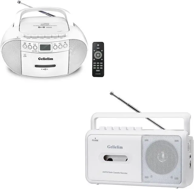 Main image of Gelielim CD and Cassette Player Combo + Cassette Tape Player