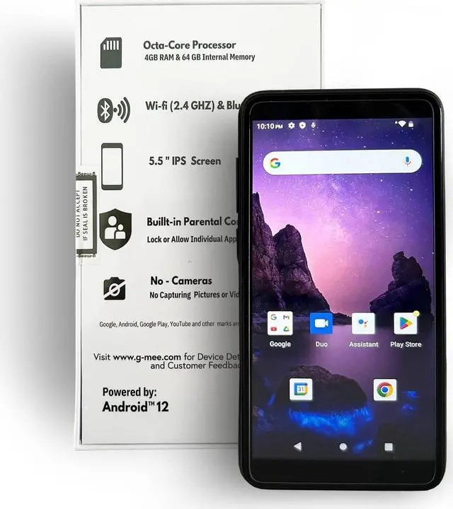 Alt view image 4 of 5 - G-Mee Play Pro-64GB Android 12 Smartplayer, Mp3 Player w/Bluetooth & Wi-Fi, Spotify Music Player/Mp4 Player & More, Kids' Safe Device w/Parental Controls