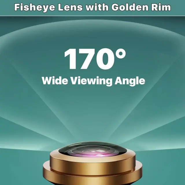 Alt view image 2 of 5 - HD Backup/Front/Side View Camera with Gold Rim, GreenYi AHD 720P Reverse Rear Cam for Car, SUV, RV, Trailer, Camper, Van, Pickup, Metal Shell, Adjustable Fisheye Lens, 170 Degree Viewing Angle(Chrome)