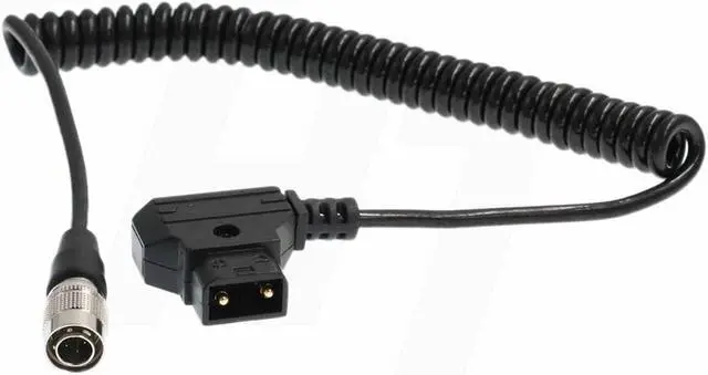 Alt view image 2 of 5 - HangTon Power Cable for Zoom F8 Sound Devices MixPre-10T 688 502 Zaxcom Audio Recorder Mixer, D-tap Hirose 4 Pin, Coiled