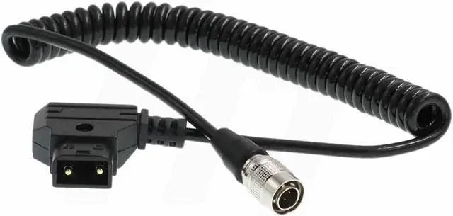 Alt view image 3 of 5 - HangTon Power Cable for Zoom F8 Sound Devices MixPre-10T 688 502 Zaxcom Audio Recorder Mixer, D-tap Hirose 4 Pin, Coiled