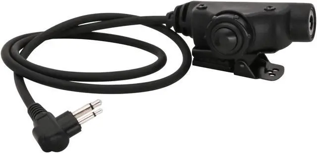 Alt view image 5 of 5 - HEARFALCOM Tactical Headset Adapter U94 V2 PTT Push to Talk Tactical PTT Adapter 2 Pin Motorol Ptt with Standard 7.00mm Jack Compatible with Civilian Version Tactical Headset (BK 2)