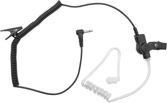 Alt view image 4 of 5 - HWAYO 3.5mm 1 pin Listen Only Surveillance Covert Acoustic Air Tube Earpiece Police Radio Headset + Medium Replacement Earmolds for Motorola Radio Speaker Mics(4 Pack)