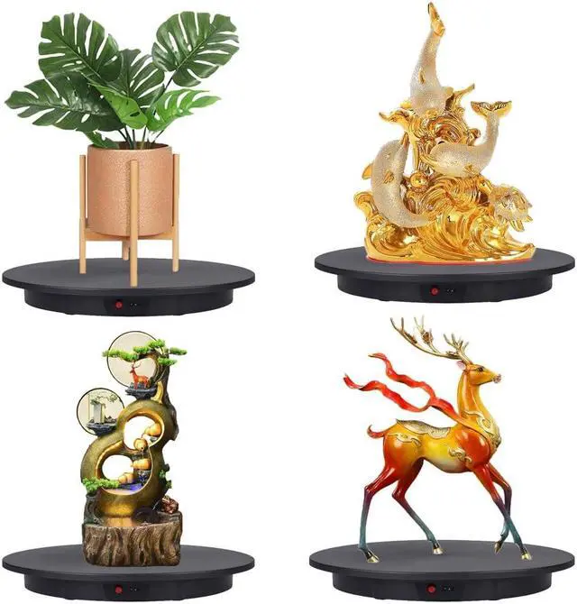 Alt view image 4 of 5 - JAYEGT Motorized Rotating Display Stand,360 Degree Electric Rotating Photography Turntable for Products DisplayVideo Show, Outdoor ShowRemote Control(Black / 16.5inch / 265 Lbs Load/Rechargeable)