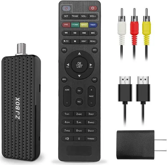 GG TVオートチューナ ZJBOX Digital Converter Box for TV,Newest 1080P ATSC tv