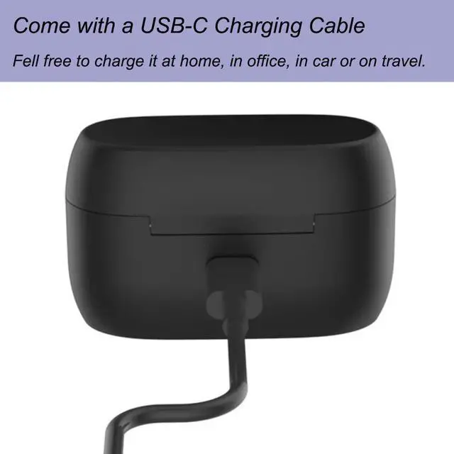 Alt view image 4 of 4 - Kissmart Charging Case for Jabra Elite 75t, Replacement Charger Case Cradle Dock for Jabra Elite 75t Earbuds (Capacity: 700mah)