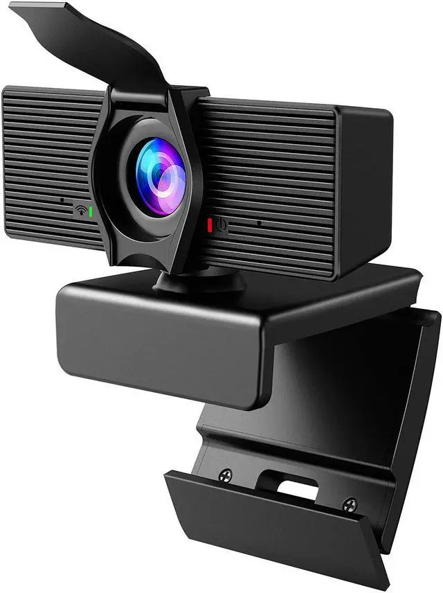 Main image of LITEPRO Webcam with Microphone & Privacy Cover, 1080P HD Web Computer Camera, USB Plug and Play Laptop PC Desktop Camera, Works with Zoom, Skype, Teams, Video Conferencing/Recording/Streaming