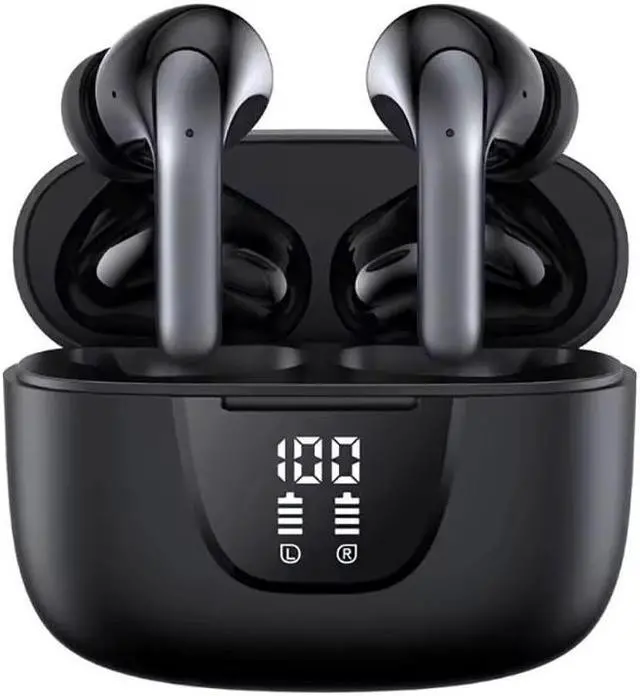 Main image of Bluetooth 5.3 True Wireless HiFi Stereo Earbuds. Long Battery Life, LED Power Display, Wireless Charging Case, and IPX5 Waterproof Earbuds Perfect for Sports, TV, Smartphones, Laptops, and more