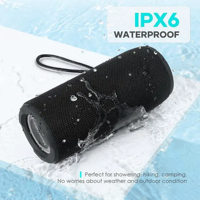 Alt view image 4 of 5 - Bluetooth Speaker,MusiBaby M88 Pro Speakers,Sound Quality Enhancement, Bluetooth 5.3,Loud Stereo Sound,Booming Bass,40H Playtime for Home& Outdoor Party,Beach,Gitfs