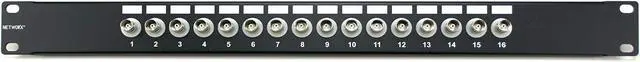 Main image of Networx Coaxial Patch Panels (16 Port, Isolated BNC Female to Female)