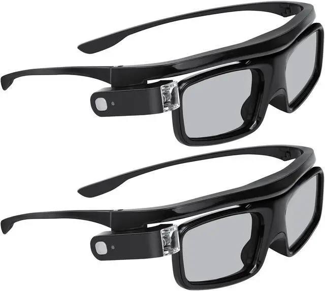 Main image of NexiGo DLP Link 3D Glasses, Rechargeable 3D Active Shutter Glasses Compatible Aurora Pro, TriVision Ultra (Black - 2Pack)