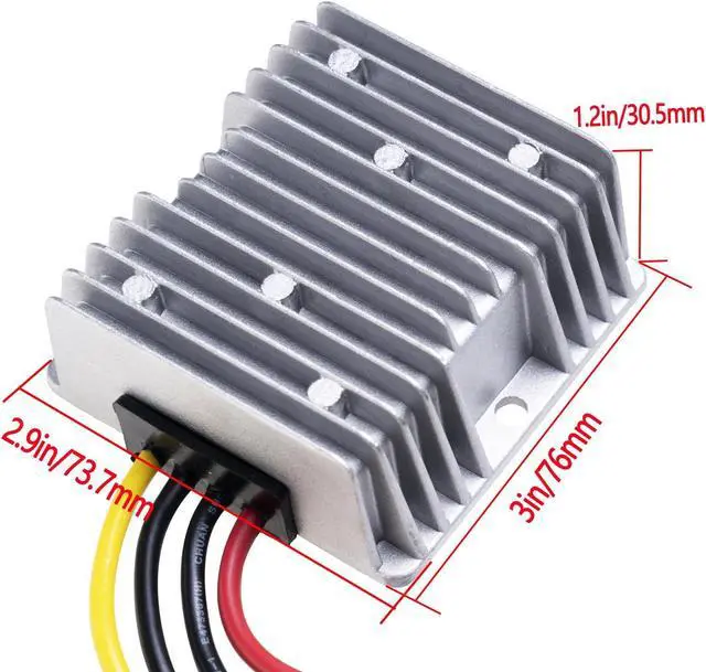 Alt view image 5 of 5 - Nihfien DC 12V/24V/36V to 13.8V 10A 138W Truck Car Step Down Power Adapter Converter Reducer Regulator for Auto Electronics Vehicle Boat Solar SystemGolf Cart Club Car,Voltage Inputs Range DC 8-40V