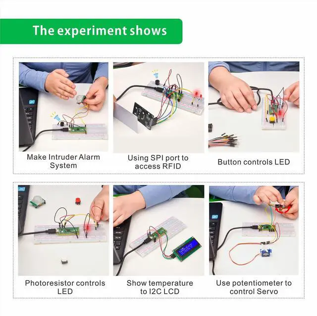 Alt view image 2 of 5 - OSOYOO Python Hardware Programming Learning Kit for Raspberry Pi Pico with MicroPython and Graphical Programming Tutorials