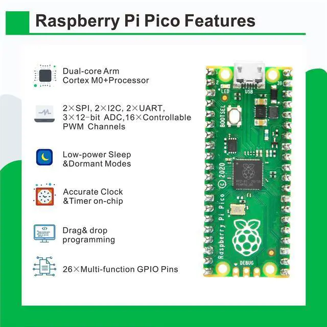 Alt view image 5 of 5 - OSOYOO Python Hardware Programming Learning Kit for Raspberry Pi Pico with MicroPython and Graphical Programming Tutorials