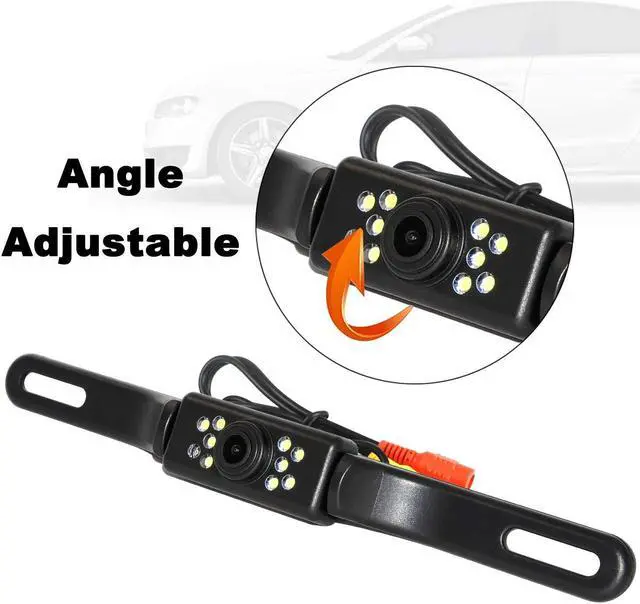 Alt view image 5 of 5 - Peojek Backup Camera and Monitor Kit, 4.3" Car Vehicle Rearview Mirror Monitor for Car Reverse Camera Waterproof Car Rear View Camera with 9 LED Night Vision (4.3" Backup Camera)