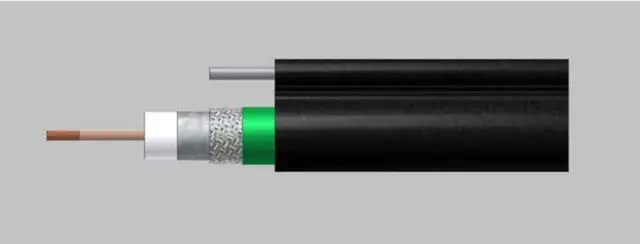 Alt view image 2 of 2 - PHAT SATELLITE INTL 1000ft Coax RG6 Enhanced 3X Shields Messenger Cable, Aerial Messenger Wire Pole to Pole Strapping Cable, 18AWG 75 Ohm, Audio Video Antenna Cable TV Internet Coaxial