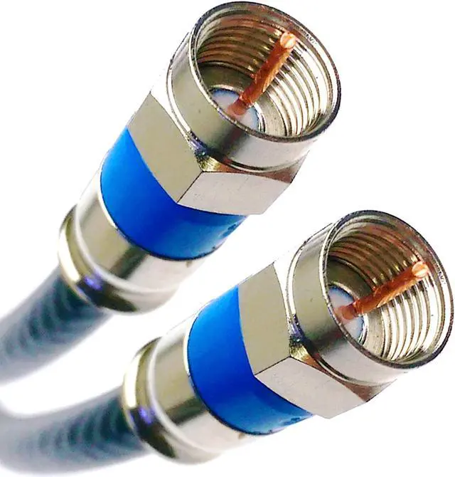 Alt view image 4 of 4 - 50ft Quad Shield Indoor Outdoor Solid Copper RG-6 Coaxial Cable 3Ghz 75 Ohm DIRECTV Approved Satellite TV or Broadband Internet Belden RG6 Fittings