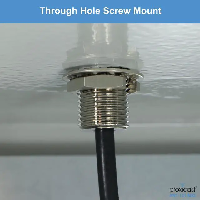 Alt view image 4 of 5 - Proxicast Vandal Resistant 2x2 MIMO Low Profile 4G/5G Omni-Directional Screw Mount Antenna - 10 ft Coax Leads - for Cisco, Cradlepoint, Digi, Pepwave, Sierra Wireless and Others (ANT-121-M22)