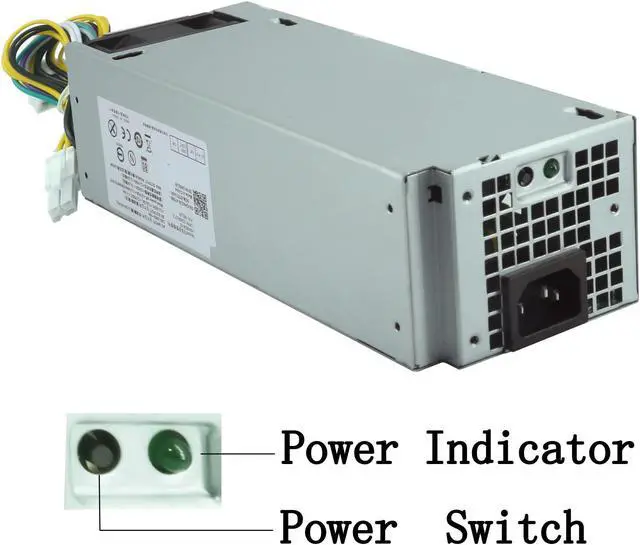 Alt view image 2 of 5 - Ptcliss New 240W Power Supply for Dell Optiplex 3040 3046 3250 3650 3656 5040 7040 (SFF) M/N: H240EM-00 B240NM-00 L240AM-00 AC240EM-00 L240EPM-00 P/N: THRJK 4GTN5 4R1KT D7GX8 (8Pin + 4Pin Connector)
