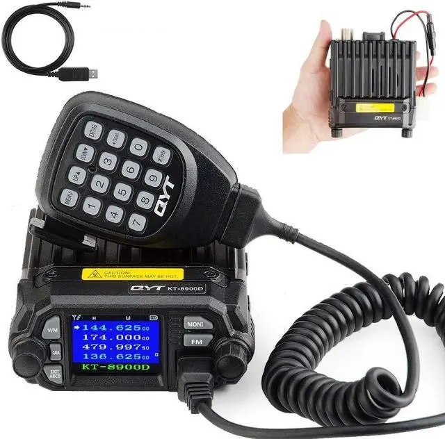Main image of QYT KT-8900D Dual Band Mini Car Radio Mobile Transceiver VHF UHF Compact Design
