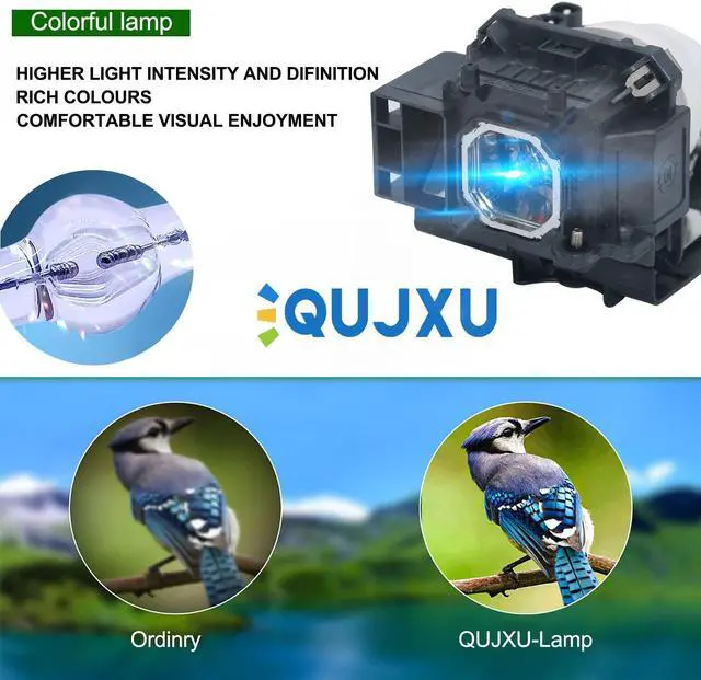 Alt view image 2 of 5 - QUJXU NP17LP Replacement Projector Lamp for NEC NP-P350W NP-P420X M300WS M350XS M420X Projector with Housing