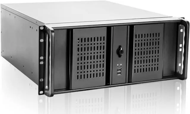 Alt view image 2 of 5 - Rackchoice 4U Chassis with Two 5x2.5"/3.5" SATA/SAS Hard Drive Backplane 6 Gbps HDD hotswap