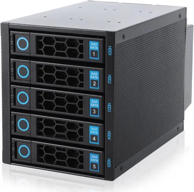 Alt view image 4 of 5 - Rackchoice 4U Chassis with Two 5x2.5"/3.5" SATA/SAS Hard Drive Backplane 6 Gbps HDD hotswap